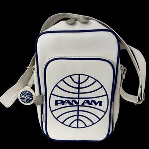 Vintage Style PAN AM "Malay Reloaded" White Crossbody Messenger Bag Certified